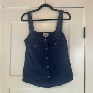 Sezane Samuel Top Bleu Océan - Size 36